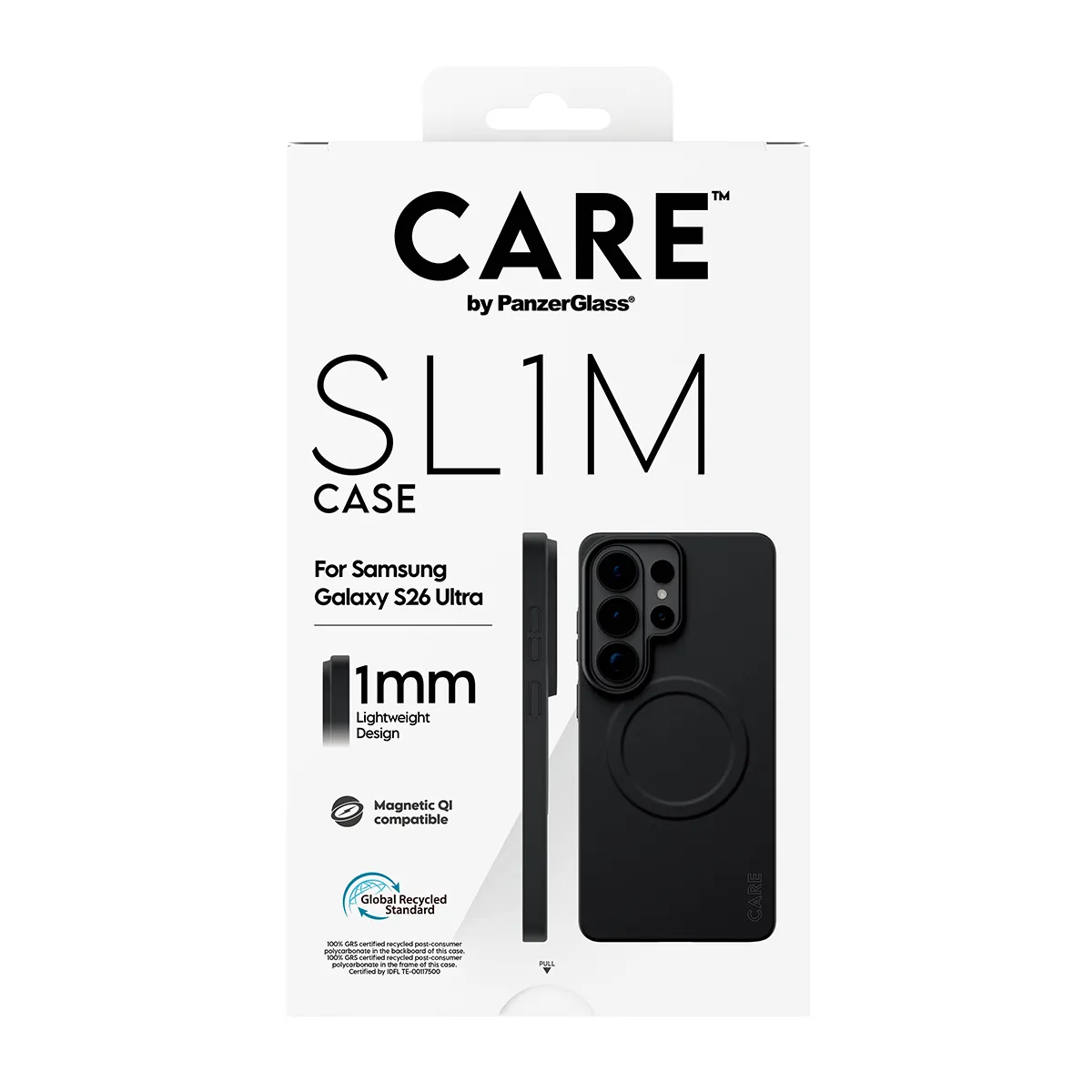 PanzerGlass CARE SL1M Case for Galaxy S26 Ultra, Black