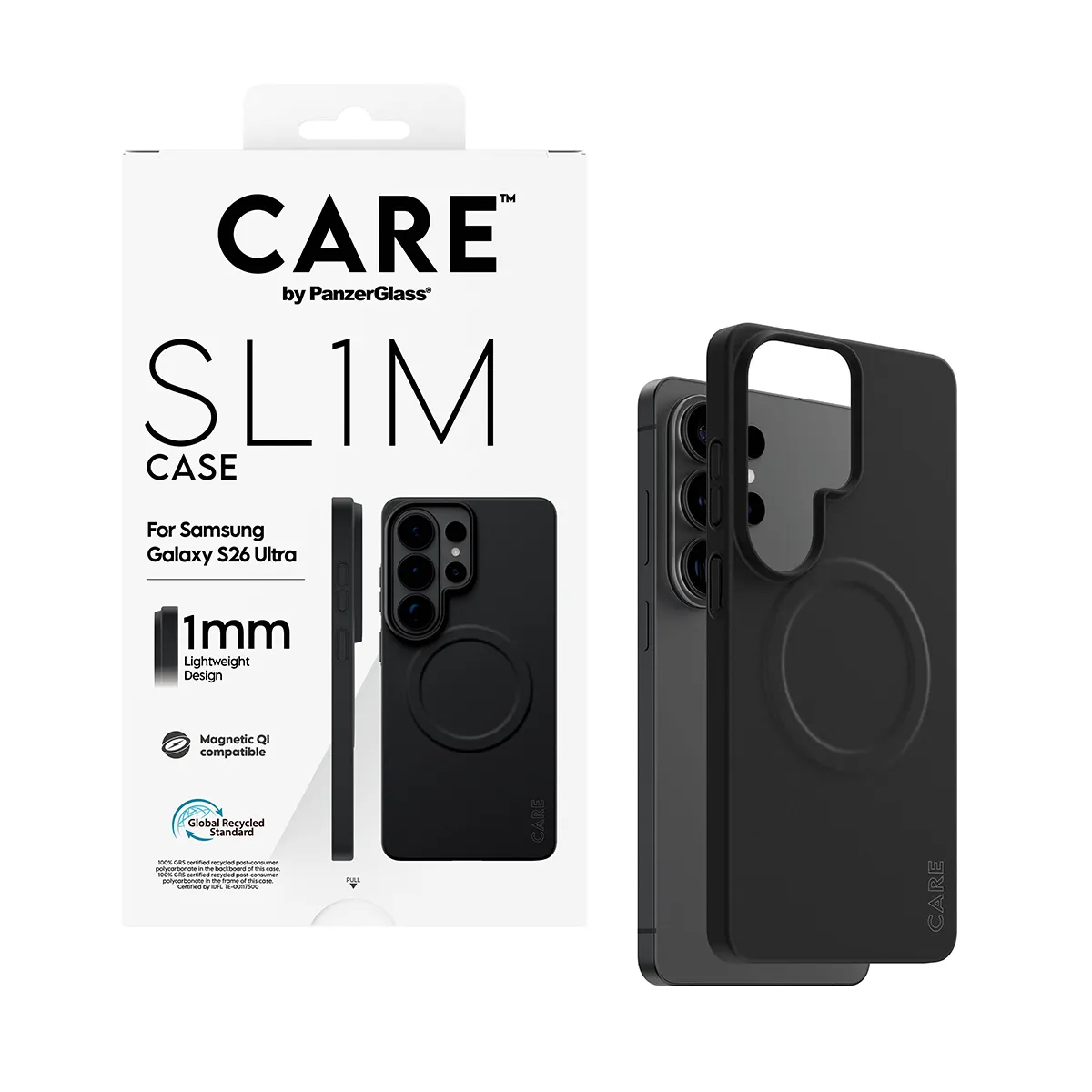 PanzerGlass CARE SL1M Case for Galaxy S26 Ultra, Black