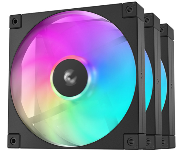DeepCool FD12 3in1, 3x120 mm ARGB Case Fan Kit, Black