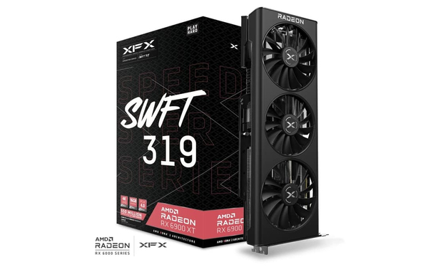 XFX Radeon RX 6900 XT Speedster SWFT 319 16 Gt -n&auml;yt&ouml;nohjain