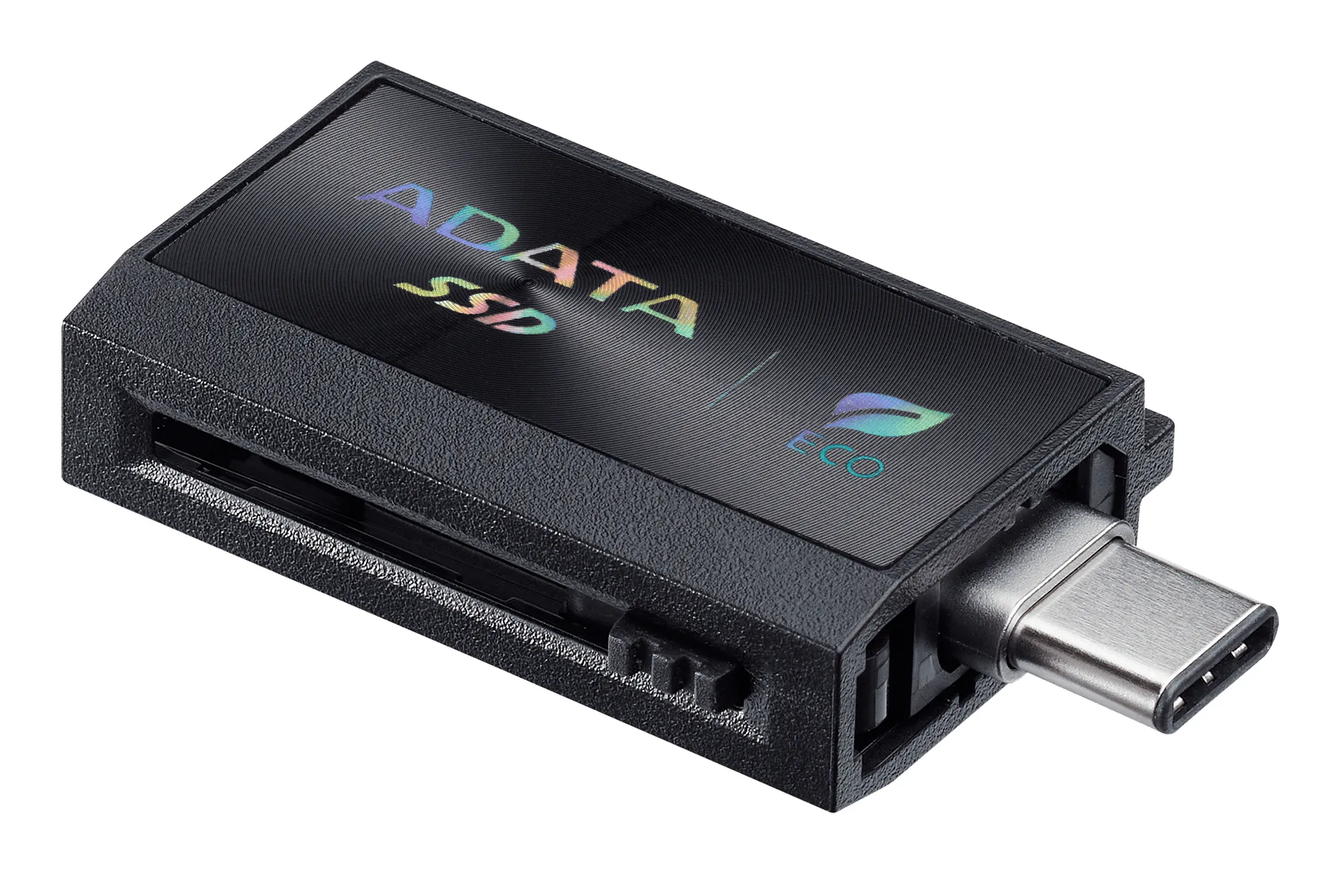 A-DATA SC730 512 Gt USB 3.2 Gen 2 (USB-C/USB-A) -ulkoinen SSD, kannettava, pelik&auml;ytt&ouml;&ouml;n, musta