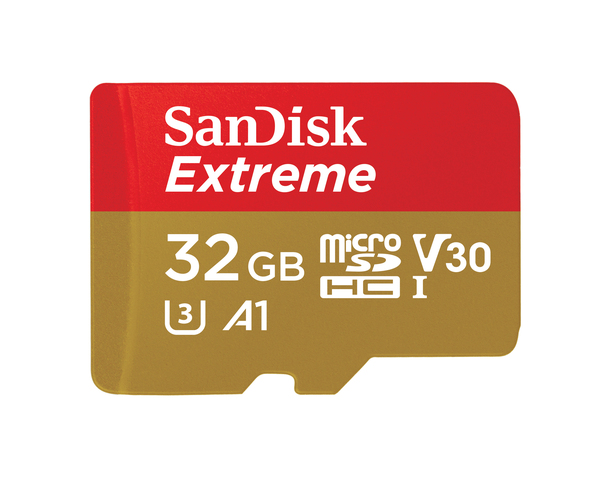 SanDisk Extreme 32GB MicroSDHC - memory card + SD adapter