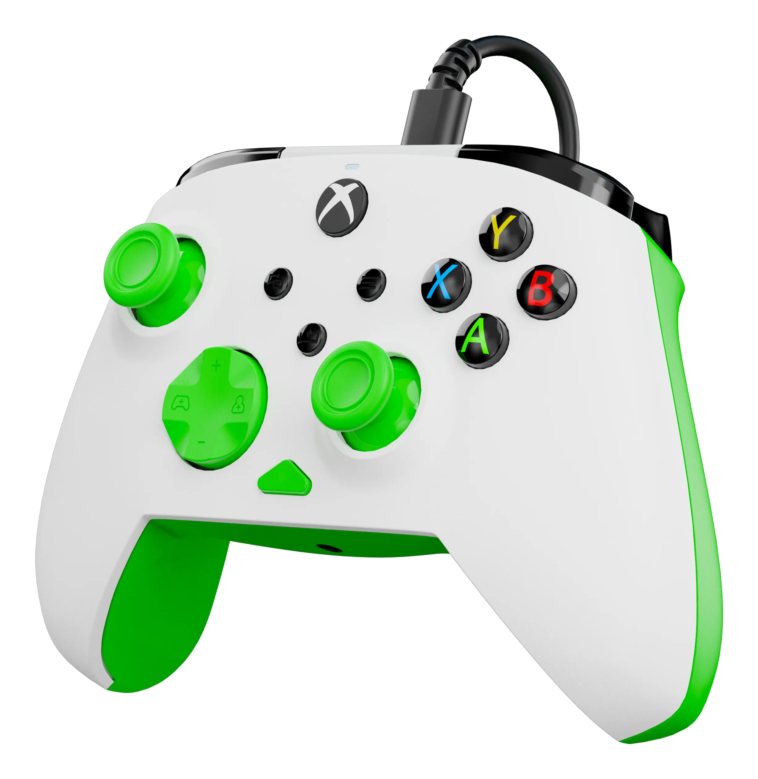Turtle Beach Rematch Core tr&aring;dbunden handkontroll f&ouml;r Xbox och PC - Vit och gr&ouml;n