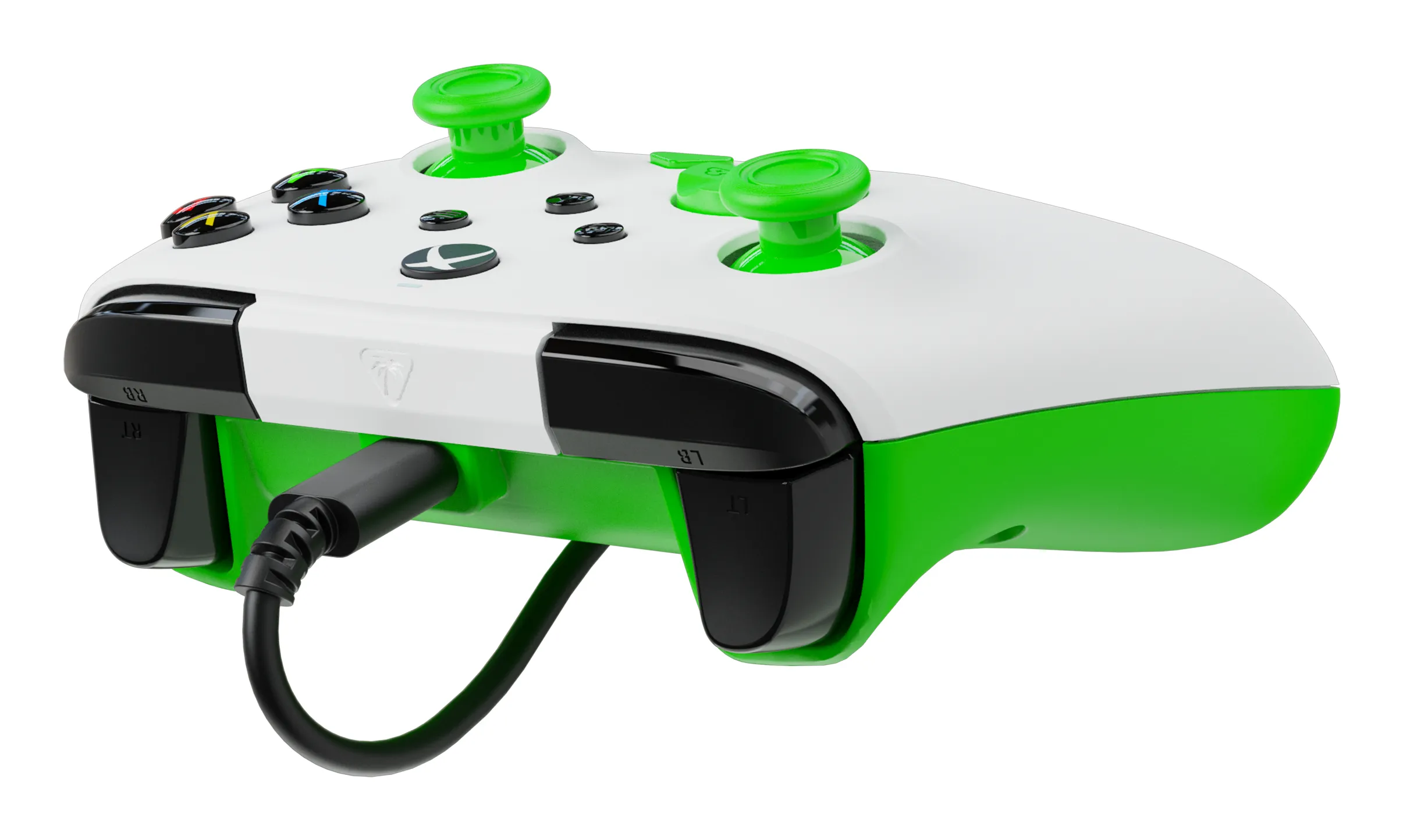 Turtle Beach Rematch Core tr&aring;dbunden handkontroll f&ouml;r Xbox och PC - Vit och gr&ouml;n
