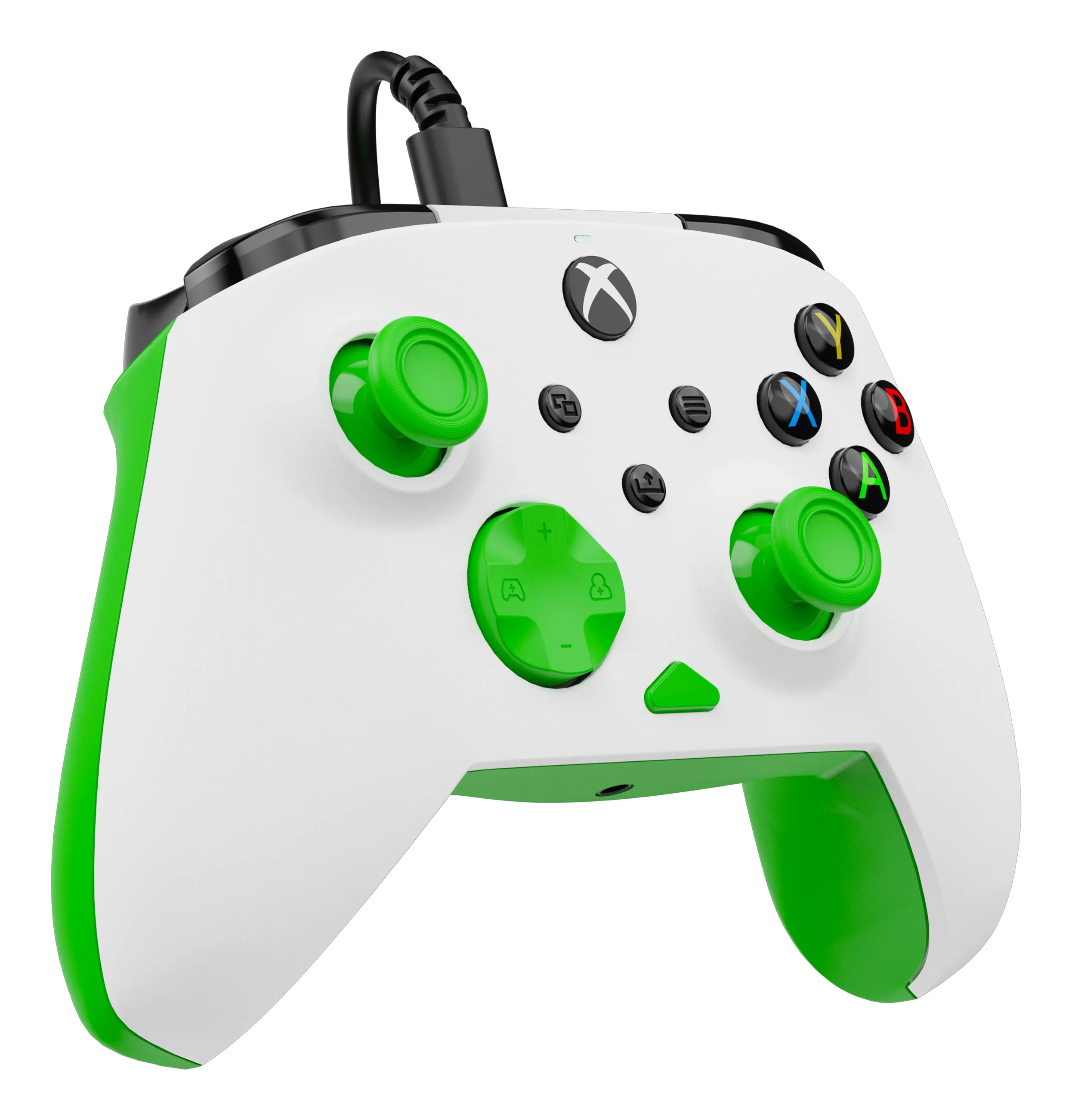 Turtle Beach Rematch Core tr&aring;dbunden handkontroll f&ouml;r Xbox och PC - Vit och gr&ouml;n