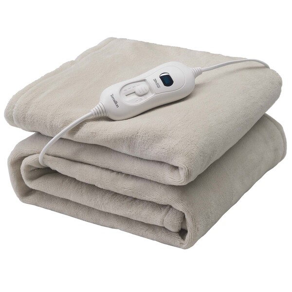 Terraillon Electric Heated Plaid Cozy 160x120cm Light Grey