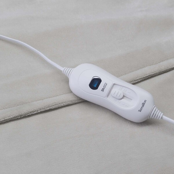 Terraillon Sähkölämmitteinen peitto Plaid Cozy 160 x 120 cm, vaaleanharmaa