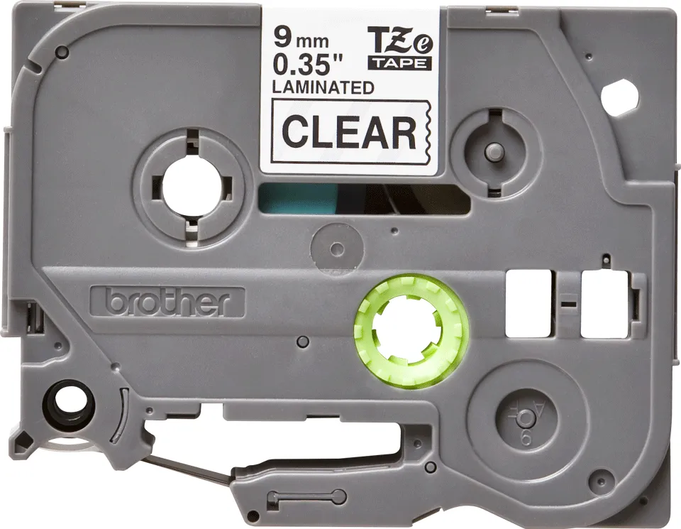 BROTHER TZE121 9 BLACK ON CLEAR