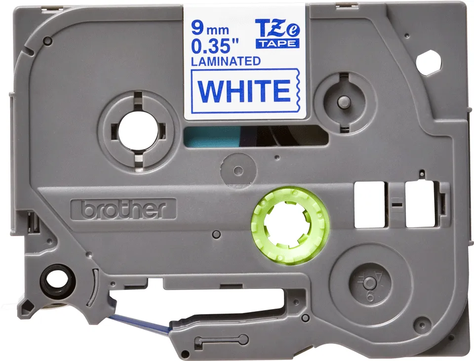 BROTHER TZE223 9 BLUE ON WHITE