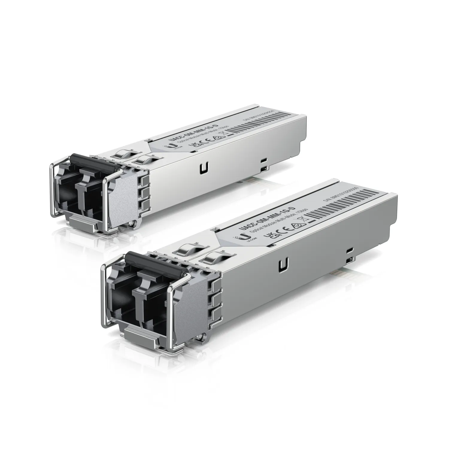 Ubiquity Multi-mode LC-LC Fiber Optic Cable, Stainless steel