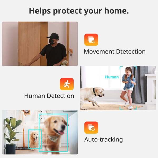 SwitchBot Pan/Tilt Cam Plus 3K - indoor security camera, white