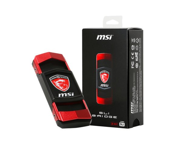 MSI 2WAY SLI BRIDGE L Supports 2-way SLI on NVIDIA GTX 900 series graphics cards on the 1stand 4th slot control by MSI Gaming App