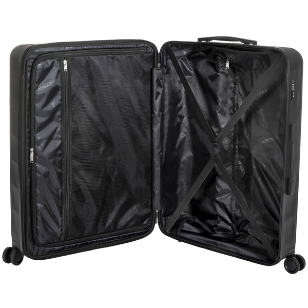 CAVALET Ystad 3-Piece Trolley Luggage, Black