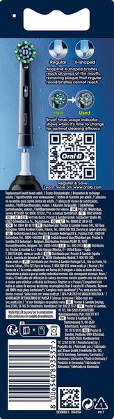 Oral-B CrossAction CleanMaximiser 3 kpl -vaihtoharjasp&auml;&auml;t, Musta