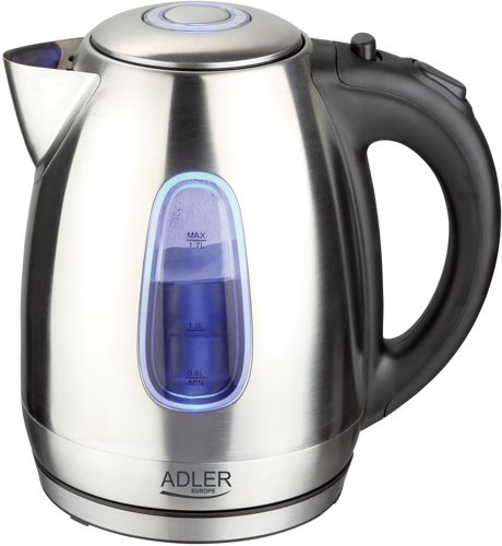Adler AD1223 kettle, 1.7L, 2200W, Stainless steel