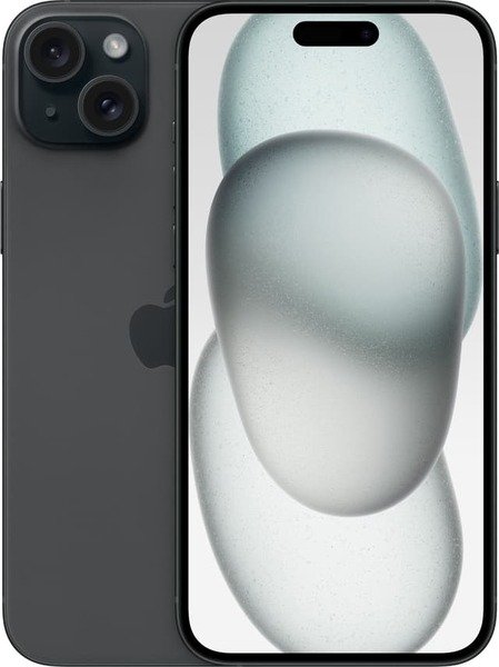 Kunnostettu iPhone 15 Plus 128 Gt, musta (Hyv&auml; kunto)