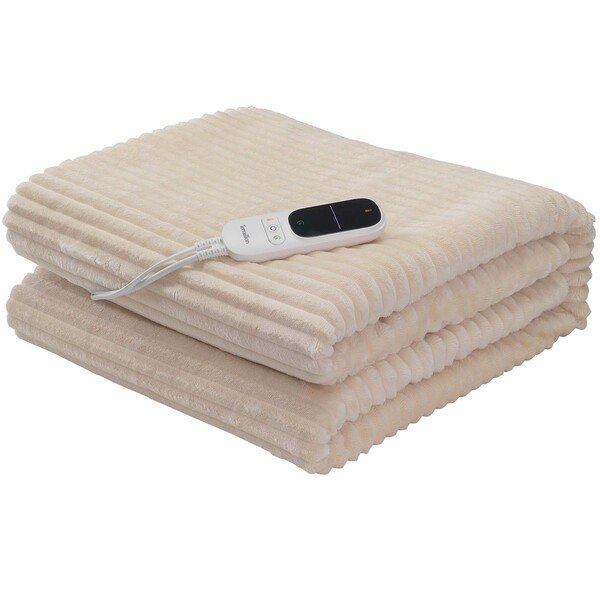 Terraillon S&auml;hk&ouml;l&auml;mmitteinen ruudullinen Koomy 180 x 130 cm 140 W kermanv&auml;rinen