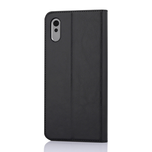 Wave Book Case, Xiaomi Redmi 9A -suojakotelo, Musta