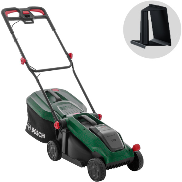 Bosch Rotak 18V-32 batteridriven gr&auml;sklippare, 18V, 32 cm, borstl&ouml;s, utan batteri och laddare