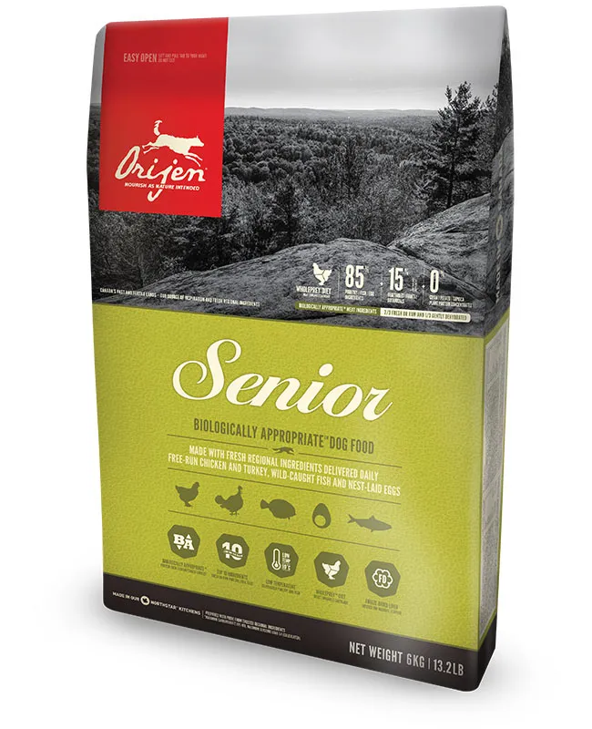 Orijen Senior, Dry food for dogs, Grain Free, 6kg