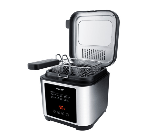 Steba DF 150 N Digital Deep Fryer 2.5 Liter 1200 Watt Stainless Steel / Black