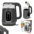 Adler AD 1305GS vattenkokare, 1,7 l, 2200 W, gr&aring;/silver