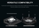 SAMA X20 CPU-ilmaj&auml;&auml;hdytin musta 1 x 92 mm RGB