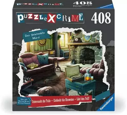 Ravensburger Puzzle X Crime: The Gifted Murder -palapeli, 408 palaa