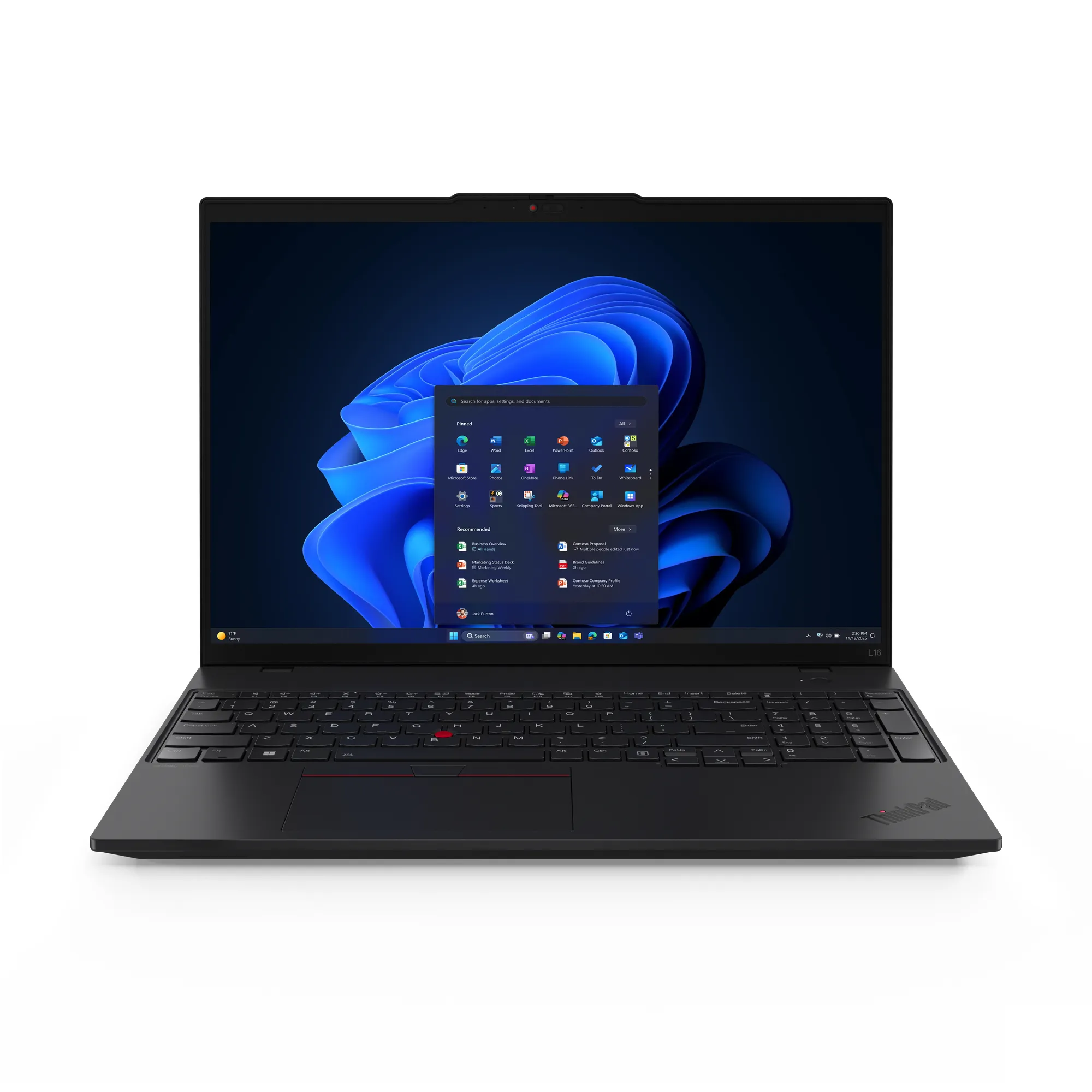 Lenovo ThinkPad L16 Gen 2 (AMD) 16" PRO 215, 16 GB, 512 GB SSD, Win 11 Pro - bärbar dator, Svart