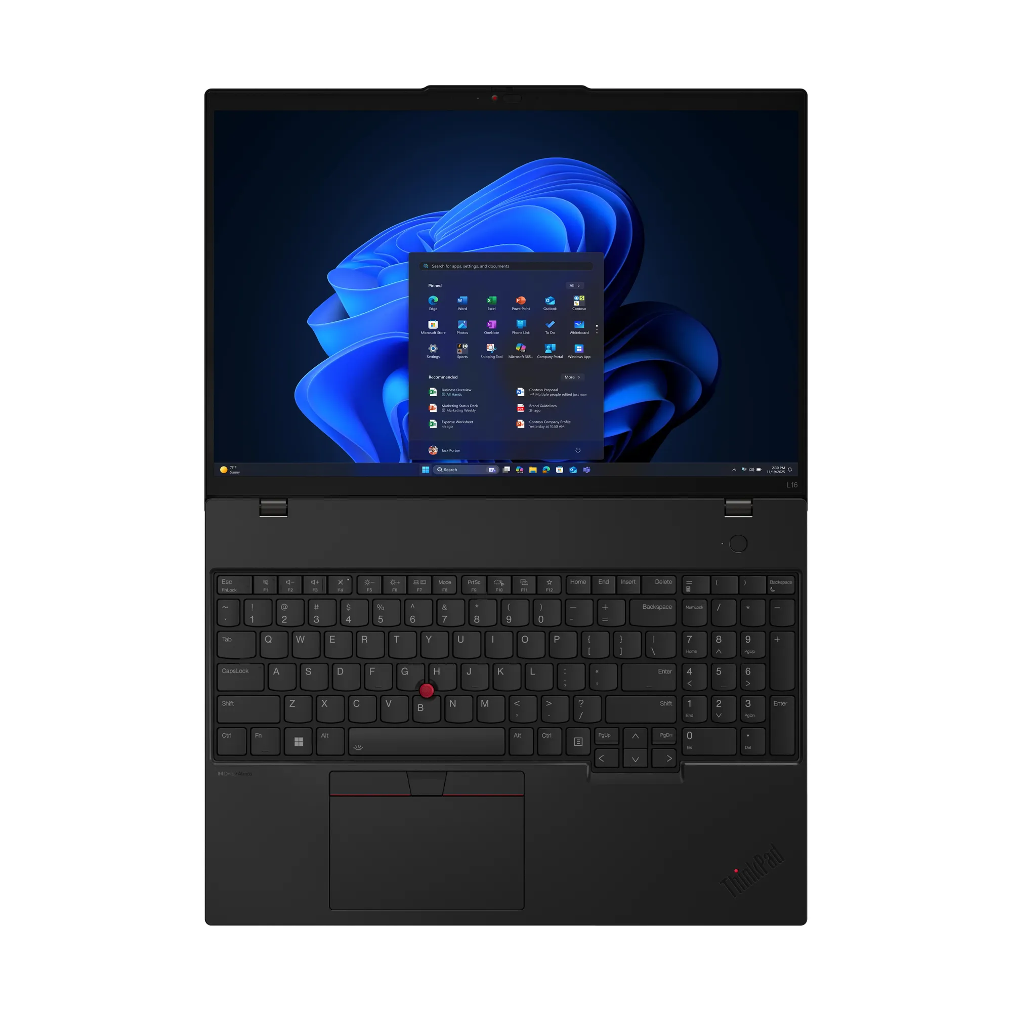 Lenovo ThinkPad L16 Gen 2 (AMD) 16" PRO 215, 16 GB, 512 GB SSD, Win 11 Pro - bärbar dator, Svart