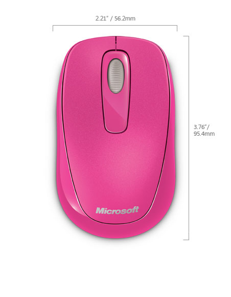 Microsoft langaton hiiri pink USB 1000 dpi 2,4GHz