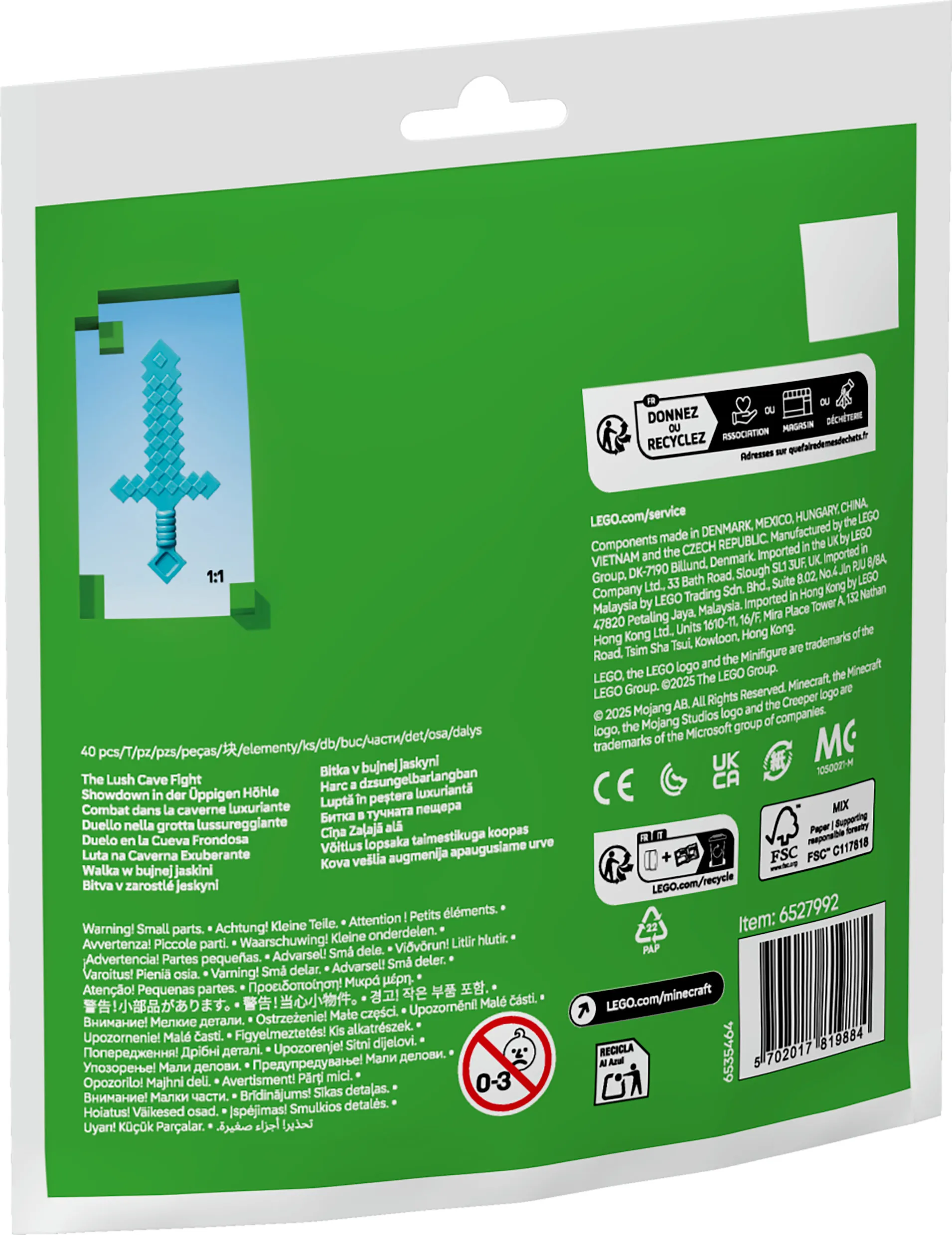 LEGO Minecraft Gr&ouml;n grottstrid 30705