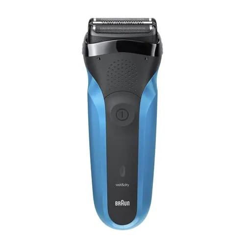 Braun Series 3 310s märkä- ja kuiva-ajoon -parranajokone, musta/sininen