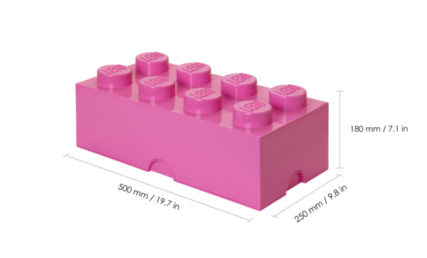 Room Copenhagen LEGO Storage Brick 8 pink - RC40041739