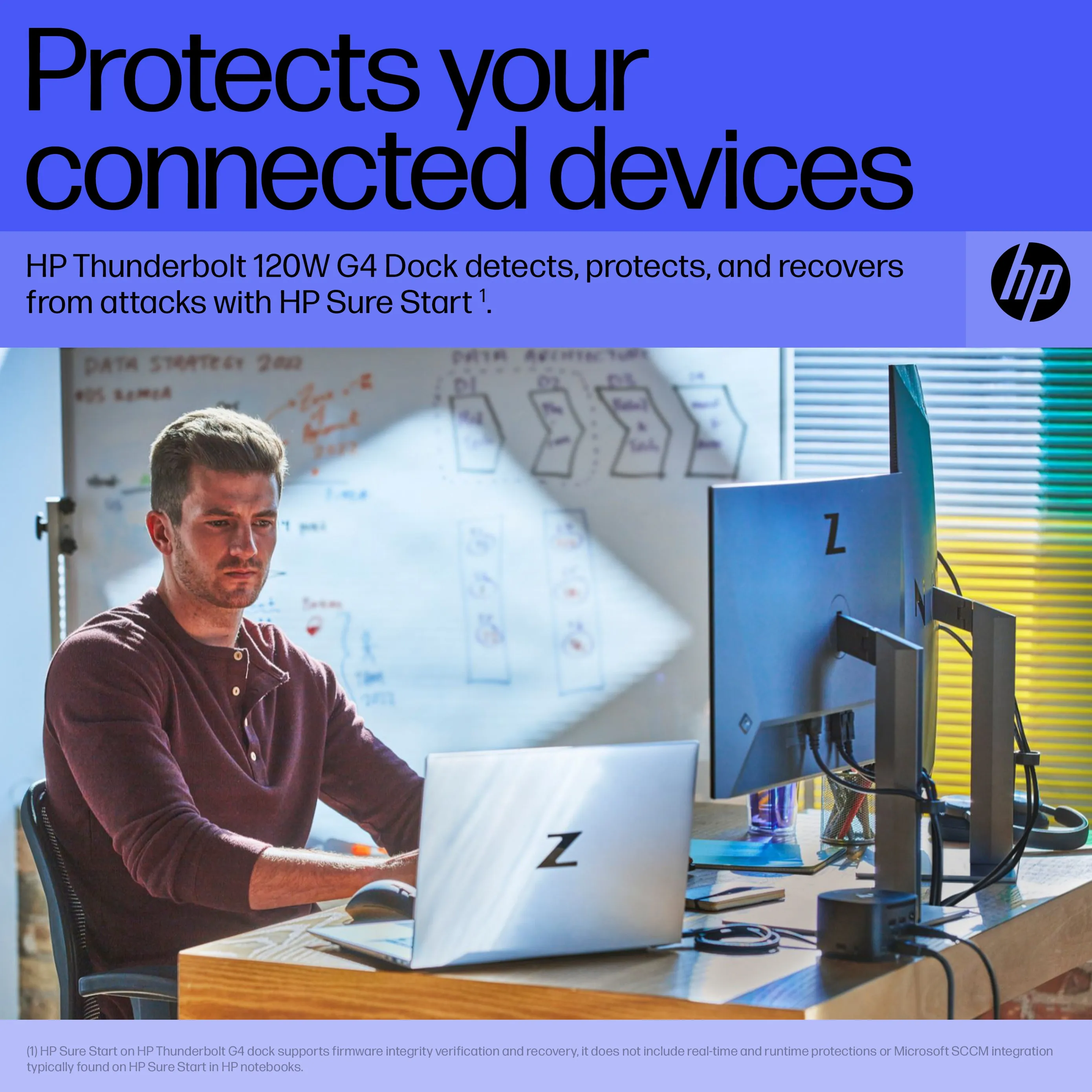 HP TB 120W G4 Dock EMEA - INTL English Loc - Euro plug