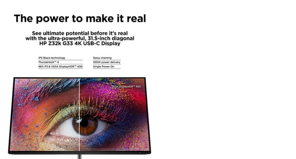HP 32&quot; Z32k G3 4K UHD, IPS - monitor