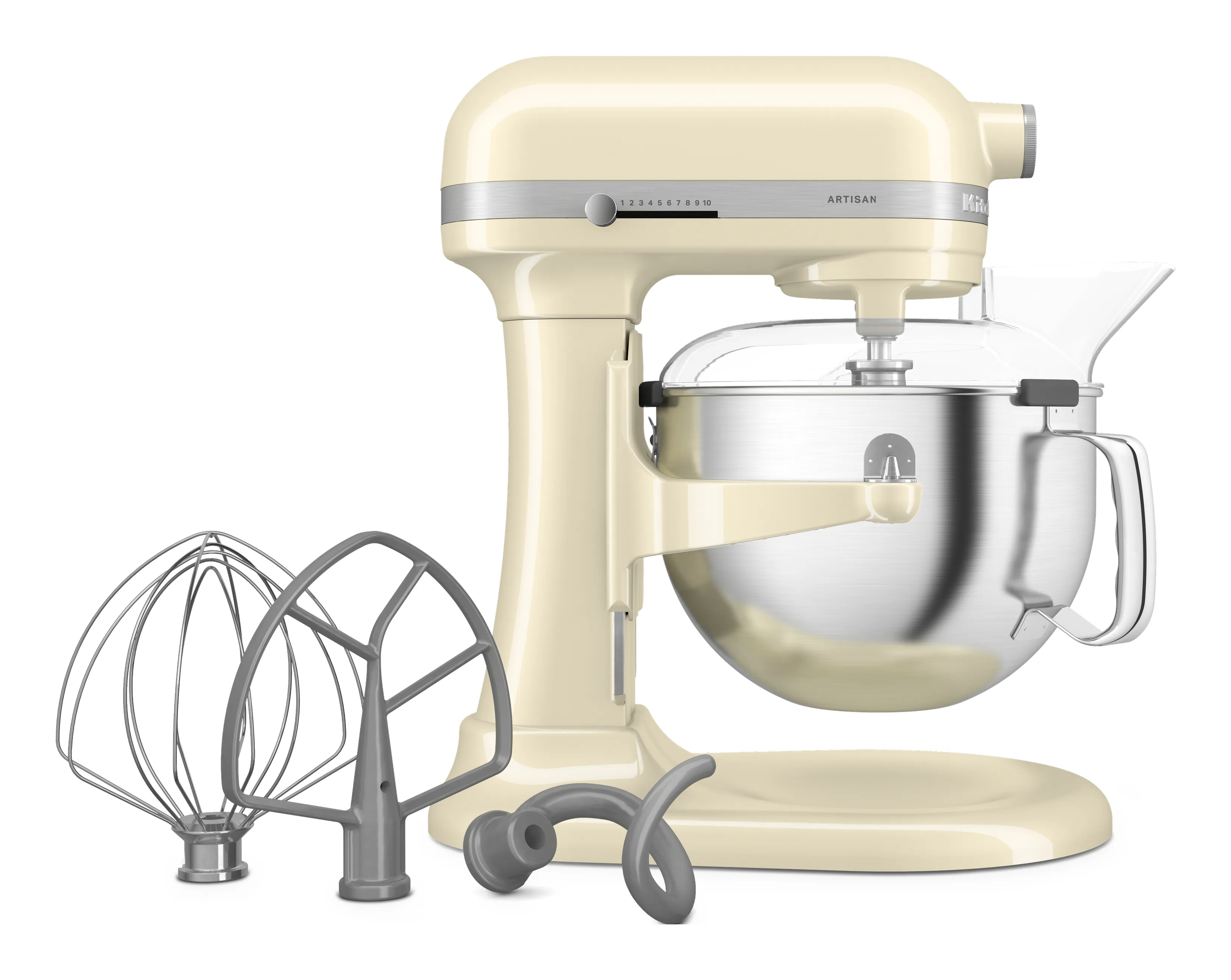 KitchenAid Artisan 5KSM60SPXEAC -yleiskone nousevalla kulholla, 5,6 L, mantelinvaalea