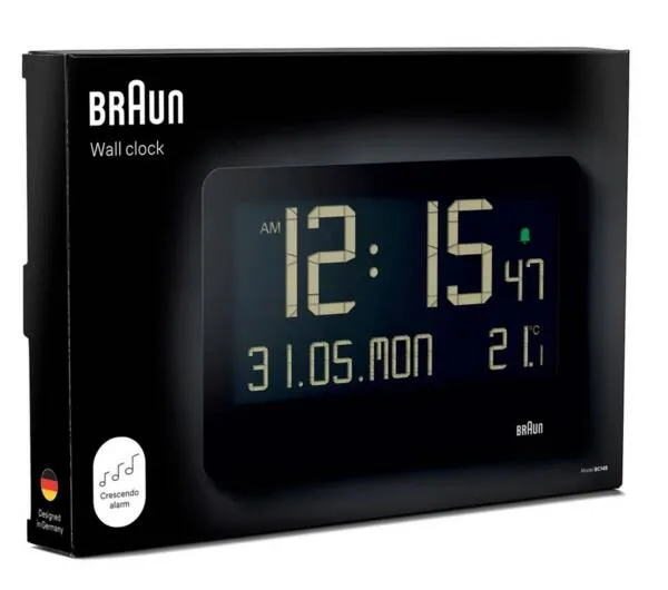 Braun BC 14 Quartz Wall Clock Digital