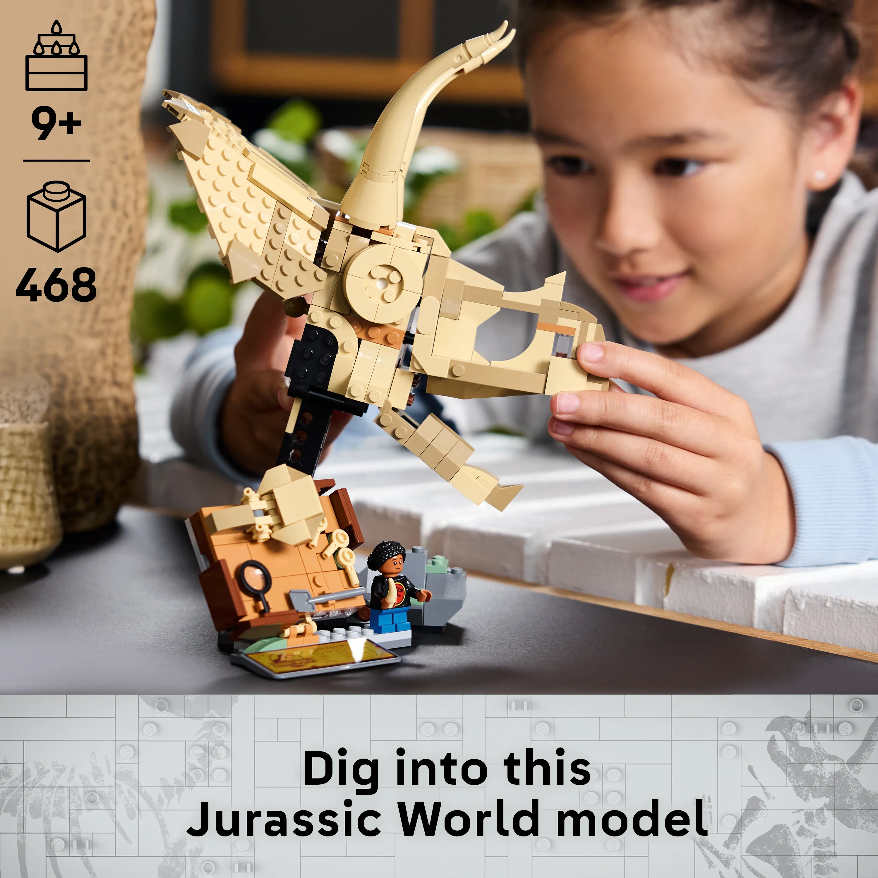 LEGO Jurassic World Dinosaur Fossils: Triceratops Skull 76969