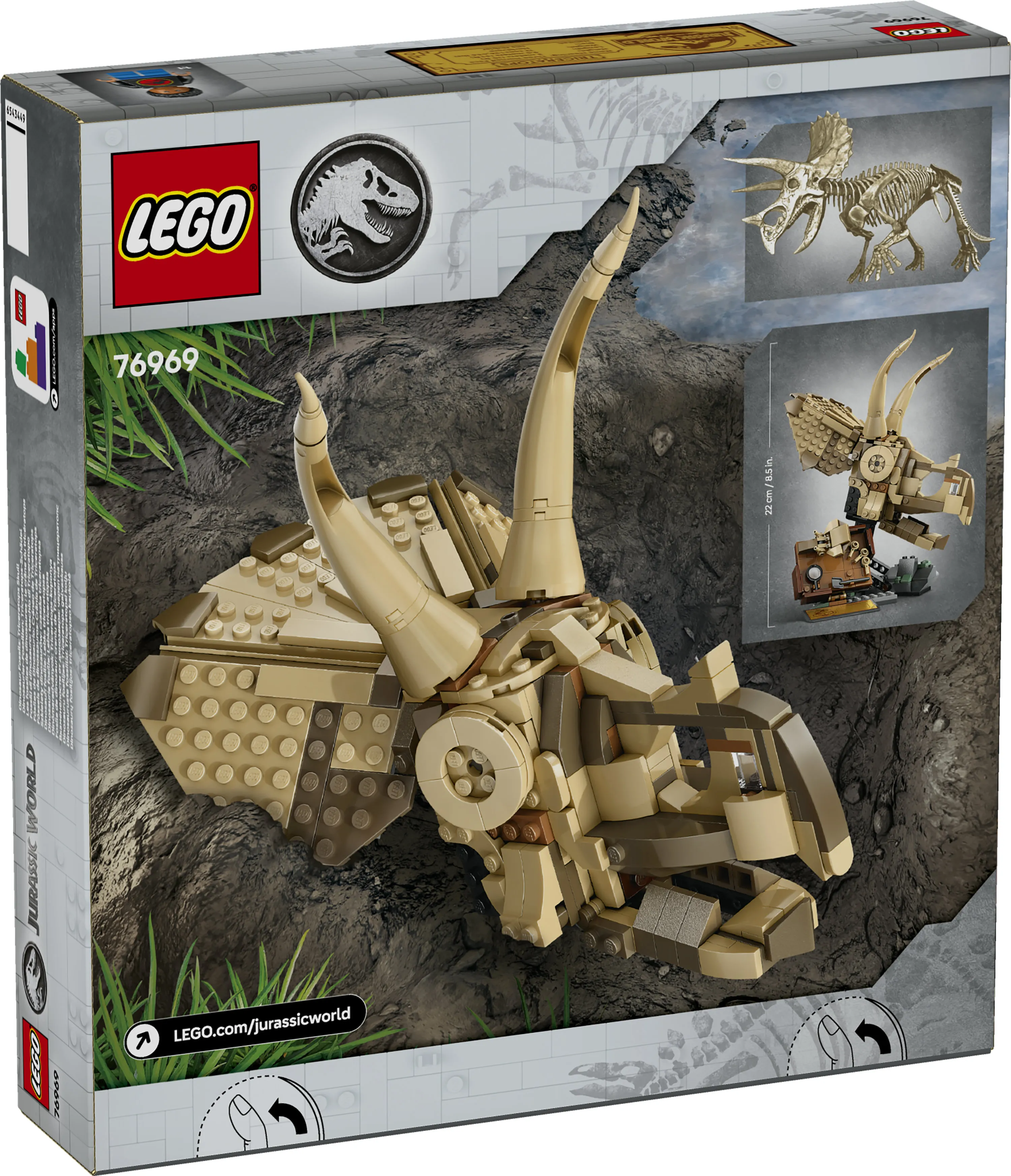LEGO Jurassic World Dinosaur Fossils: Triceratops Skull 76969
