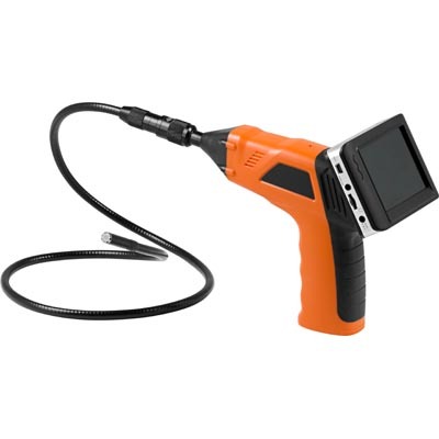 Tutkintakamera, IP67, 3,6&quot; TFT-n&auml;ytt&ouml;, microSD-tallennus, LED,