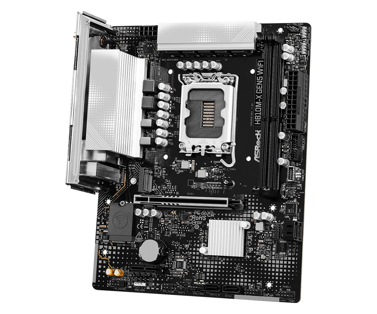 ASRock H810M-X WiFi LGA1851 mATX Motherboard