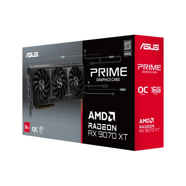 Asus Radeon RX 9070 XT Prime OC 16GB - graphics card