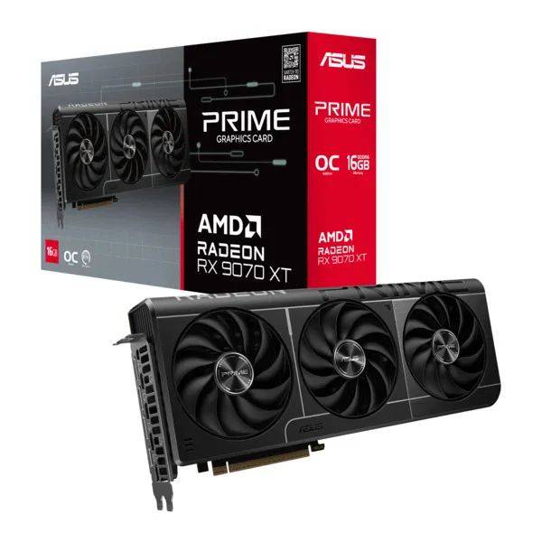 Asus Radeon RX 9070 XT Prime OC 16GB - graphics card