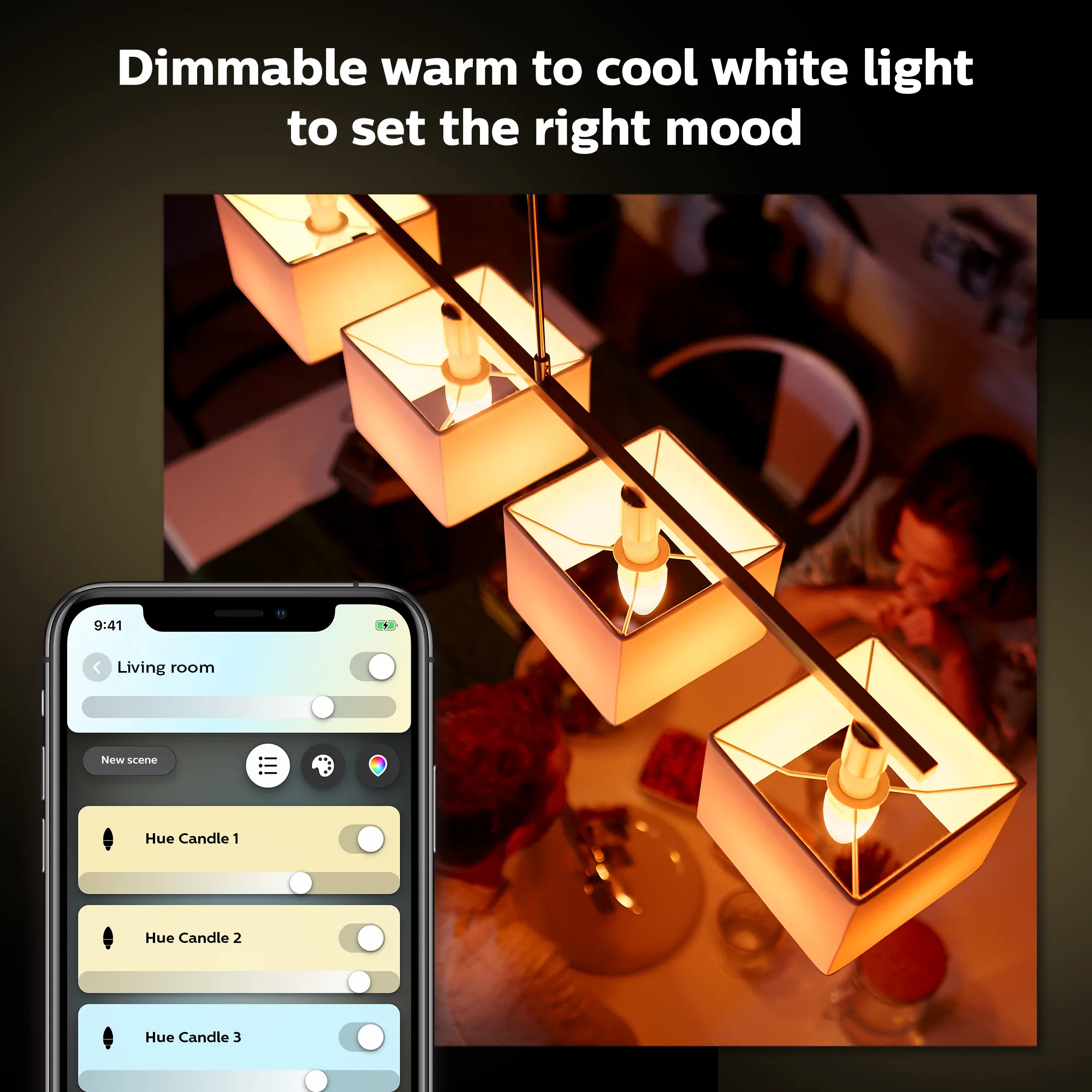 Philips Hue White E14 -&auml;lylamppu, 1-pack