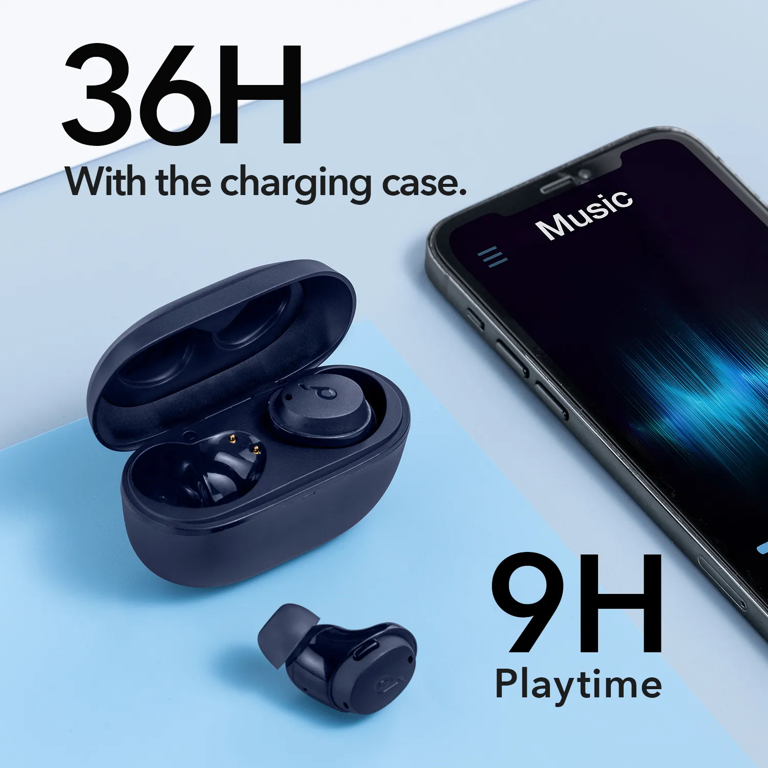Anker Soundcore Dot 3i V2 - wireless earbuds, black