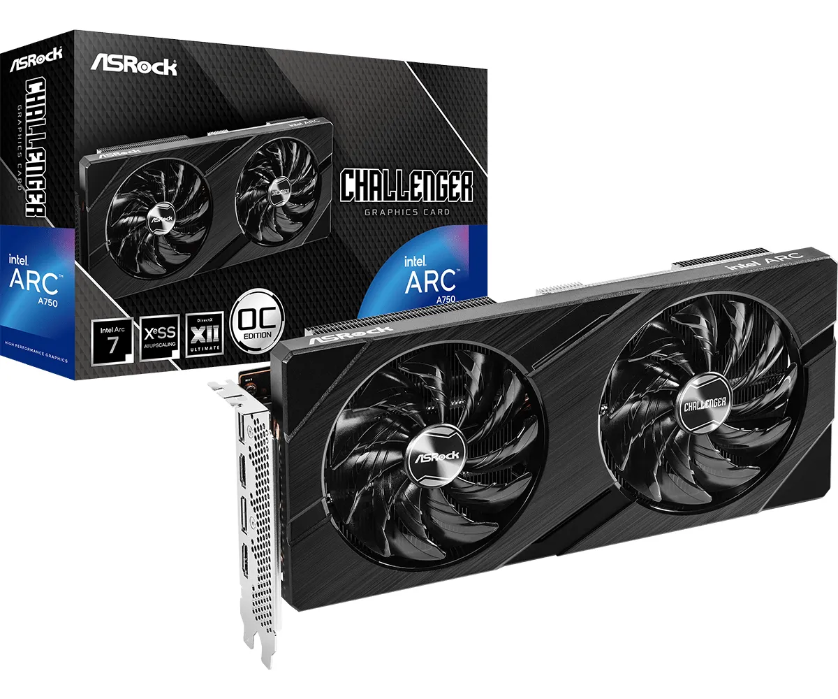 ASRock Arc A750 Challenger D OC 8GB - graphics card
