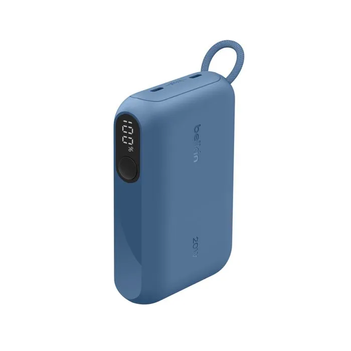 10k PD20W Pwr Bank w Display Blue