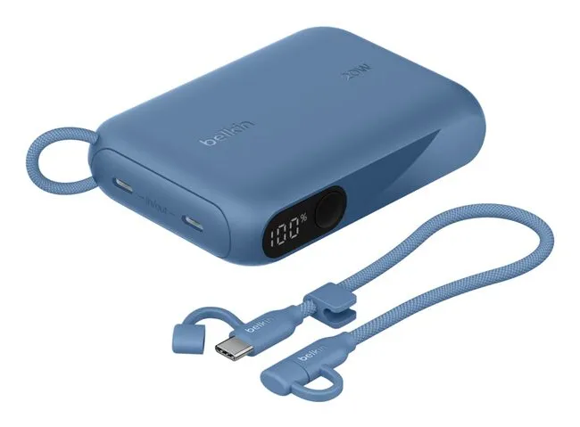 10k PD20W Pwr Bank w Display Blue