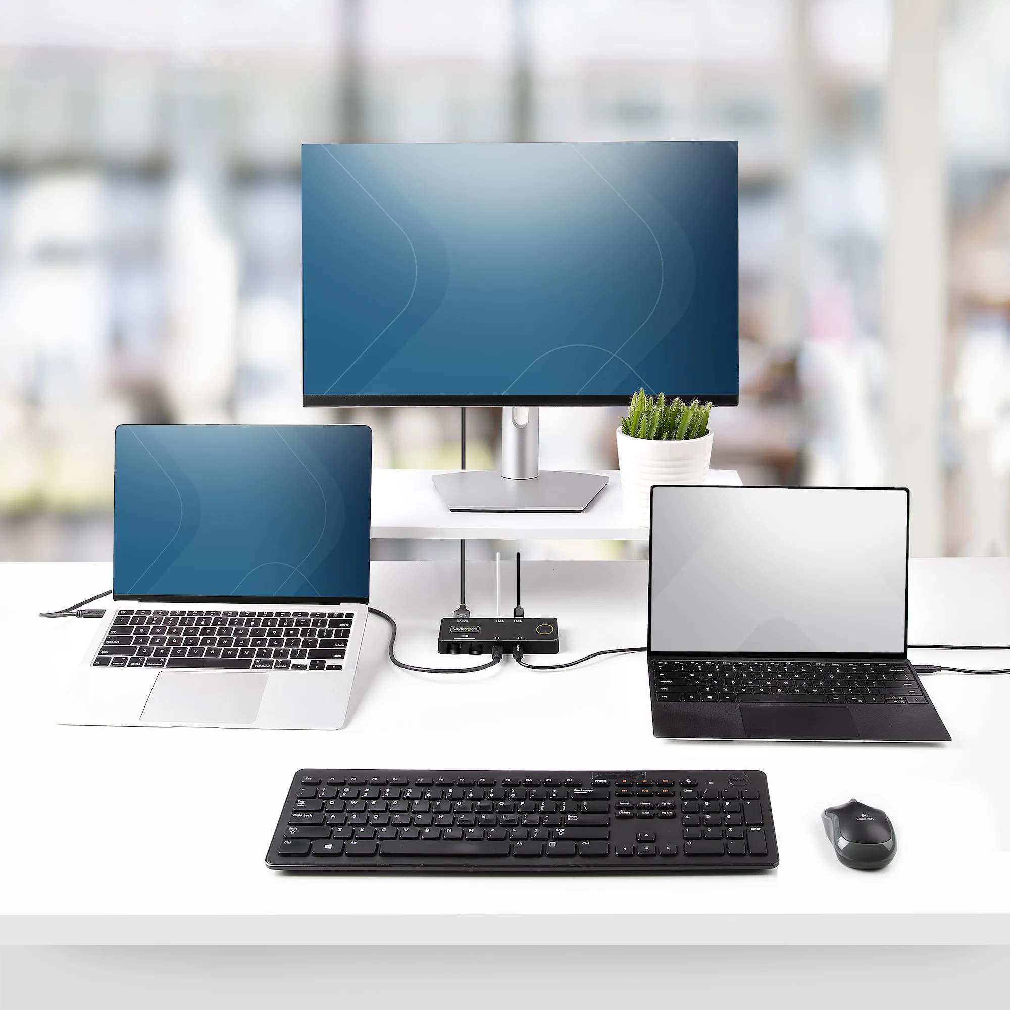 2-Port USB-C KVM Switch PD Pass-through
